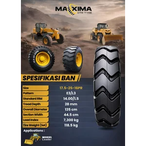  Ban Alat Berat Maxima 17.5-25 16 PR E3