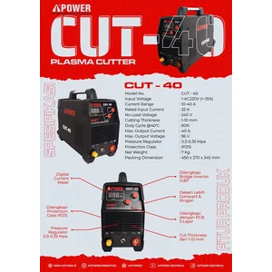 Trafo Pemotong Mesin Las Plasma AiPower CUT 40