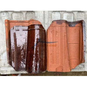 Genteng keramik tradisional morando  brown jatiwangi 