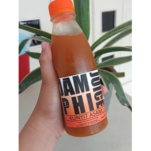 Minuman Herbal Jam Phi Juice Kunyit Asam Kemasan Botol 330 Ml