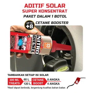 Aditif Solar PRIMO NITRO Diesel Cetane Booster 300 mL Suku Cadang Mobil Lainnya