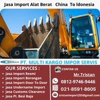 Jasa Import Alat Berat China To Indonesia By Multi Kargo Impor Servis