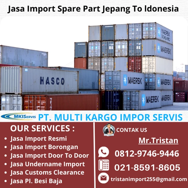 Jasa Import Spare Spart Jepang To Indonesia By PT. Multi Kargo Impor Servis