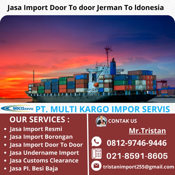 Jasa Import Door To Door Jerman To indonesia By PT. Multi Kargo Impor Servis