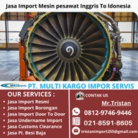Jasa Import Mesin Pesawat Inggris To Indonesia By Multi Kargo Impor Servis