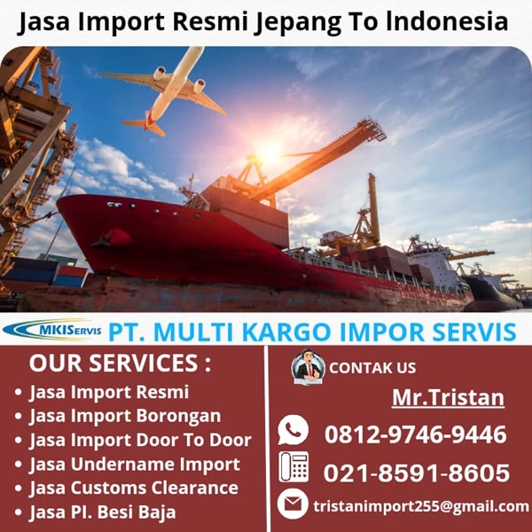 Jasa Import Resmi Jepang To Indonesia By PT. Multi Kargo Impor Servis