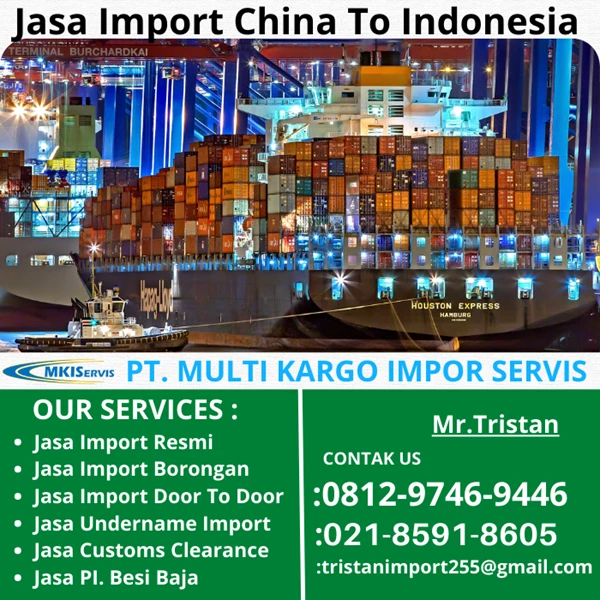 Jasa Import Via Laut China To Indonesia By PT. Multi Kargo Impor Servis
