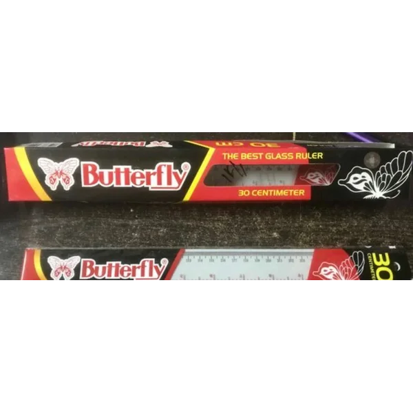 Penggaris Plastik 30 cm ButterFLy