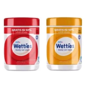 Mitu tisu Wetties botol 90's (Tisu basah)