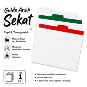 Guide arsip peralatan dokumen arsip sekat arsip ukuran 35cm x 23cm