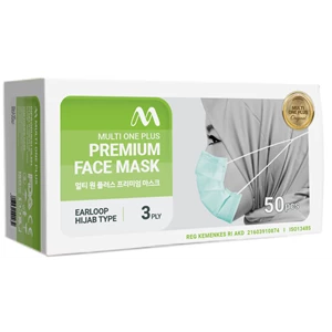 Masker Medis Premium Face Mask Earloop Hijab 3 PLY