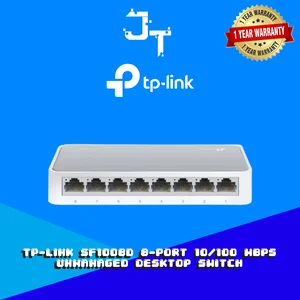 TP-Link SF1008D 8-Port 10/100Mbps Unmanaged Desktop Network Hub Switch