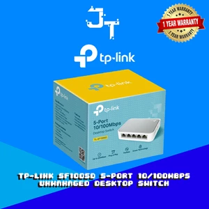 TP-Link SF1005D 5-Port 10/100Mbps Unmanaged Desktop Network Hubs and Switch