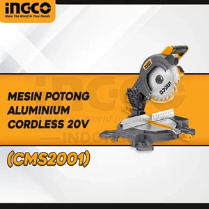 CMS2001 Ingco 20V Cordless Mitre Saw/ Mesin Pemotong Kayu
