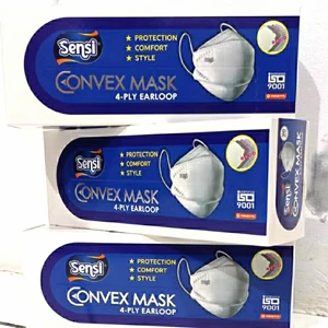 Masker Medis Sensi Convex mask 4 ply earloop isi 20 pcs ANA