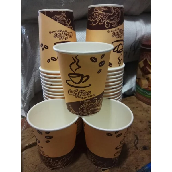 gelas plastik kopi kertas 50pcs