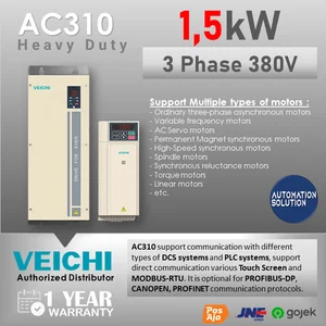 AC Motor Controller Inverter VFD VEICHI  AC310-T3-1R5G/2R2P-B  3 phase 380V 1.5 / 2.2 kW 4A / 6A Build-in Braking Unit
