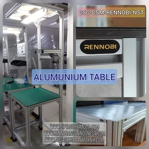 ALUMUNIUM MEJA  rubber mat anti static