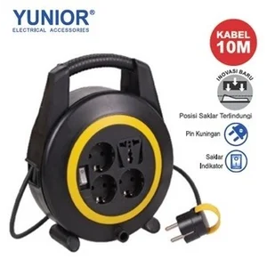 Kabel Roll Box Turbo 4 Lubang 10M