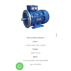 Electric Motor Merk Teco / Yuema / Siemens / Dll