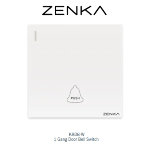 Saklar ZENKA 1 Gang Door Bell Switch