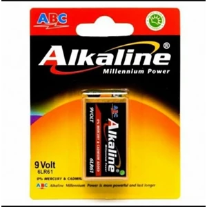 Baterai Kotak Alkaline 9V Battery ABC Alkaline 6LR61