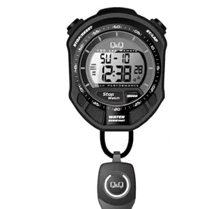 Stopwatch Digital QnQ Hitam MF01J001Y Original - MF01J002Y