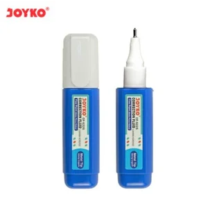 Penhapus Correction Fluid ( Tip-ex Cair ) Joyko panjang warna biru