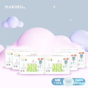 Popok Bayi Anti Gumpal Makuku Air Diapers Slim Tape NB 28
