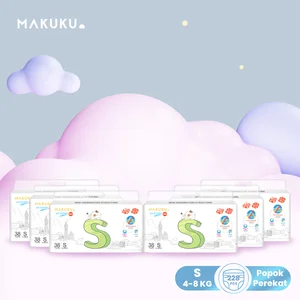 Popok Bayi Anti Gumpal Makuku Air Diapers Slim Tape S 38