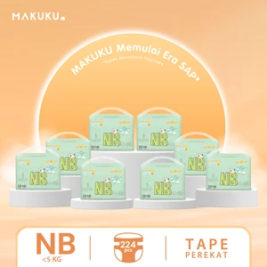 Makuku Air Diapers Comfort+ Tape NB 28 Anti-Clumping Adhesive Baby Diapers