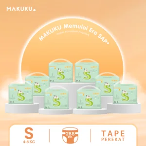 Makuku Air Diapers Comfort+ Tape S 36 Popok Bayi Perekat Anti Gumpal