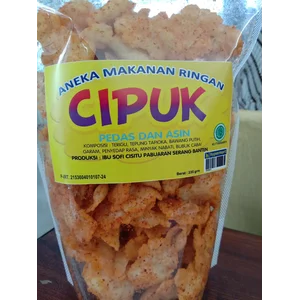 Snack Camilan Cipuk Rasa Pedas 235 Gram