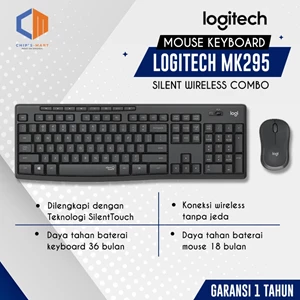 Logitech MK295 Mouse dan Keyboard / Wireless Combo Silent / Original