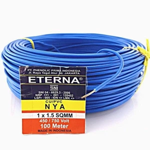 Kabel NYA Listrik ETERNA 1.5 mm Blue