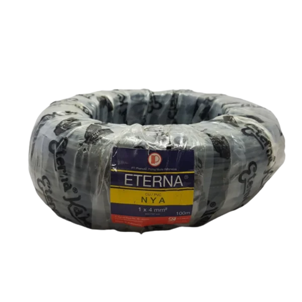 Kabel NYA Listrik ETERNA 4 mm Hitam