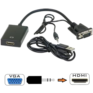  Kabel HDMI Female to VGA Male