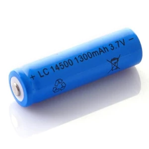Lithium battery / Battery Rechargeable Li-Ion / Lithium Ion 14500 3.7V 1300mAh size AA