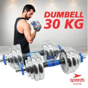 Barbel Dumbell SPEEDS  Besi Set Max 30kg Tiang Angkat Beban Besi 30 KG 014-8