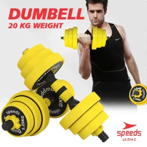 Barbel Dumbell SPEEDS Set Max 20kg Dumbel Dumble Alat Fitness 2 Pcs LX 014-2