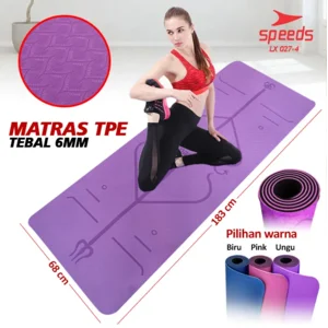 Matras Olahraga SPEEDS serba guna PVC Tebal Import Original Aerobic Original 6mm anti slip TPE Original Impor 027-4