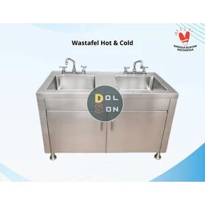 Service Sink Scrub Station Medis Hot and cold Laboratorium Wastafel Medis Hand Scrub Sink dolson nusantara