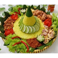 Tumpeng Yellow Rice Traditional Food