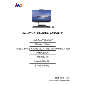 Desktop All in One Asus E5401WRAK-BA5811W i5-10500T 8GB 1TB+128GB W11 23.8