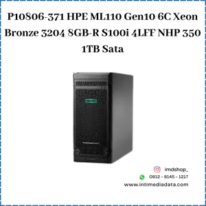 Server Komputer HPE P10806-371 ProLiant ML110 G10 Xeon Bronze 3204 6C 8GB-R 1TB