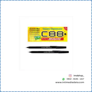 Pulpen dan Pensil Standard Castello C88 Tinta Hitam