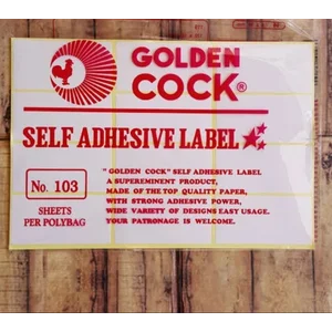 Label Tape / Sticker Golden Cock 103