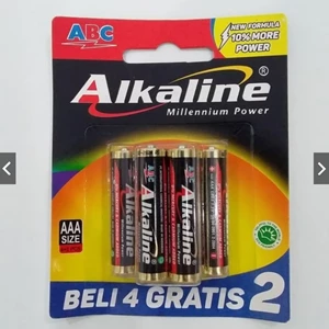 Baterai Kecil AAA Alkaline ABC