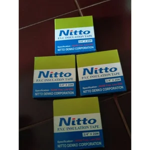 Isolasi Lakban Listrik NITTO Solasi Kabel PVC NITTO 3/4" X 25METER