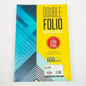 Kertas Double Folio Bergaris SIDU 100 Lembar